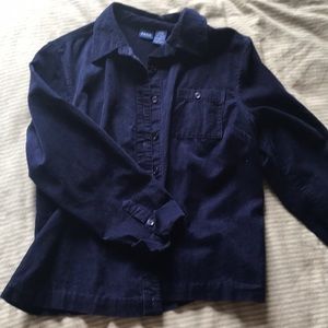Vintage blue corduroy button up